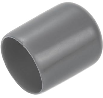 sourcing map 20pcs Rubber End Caps 21mm ID Vinyl Bolt Cap Cover Dark Grey | Thread Protectors,pvc round screw protective