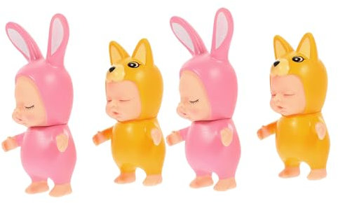 KOMBIUDA 4-teilige Tortendekoration Aus Pvc Bezaubernde Puppenfiguren Für Torte Und Party Leicht Und Langlebig
