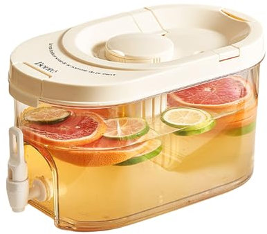 IEEDFJKK Water Container with Tap for Making Teas and Juices Plastic Water Dispenser with Tap ABS Mud Kitchen Dispenser