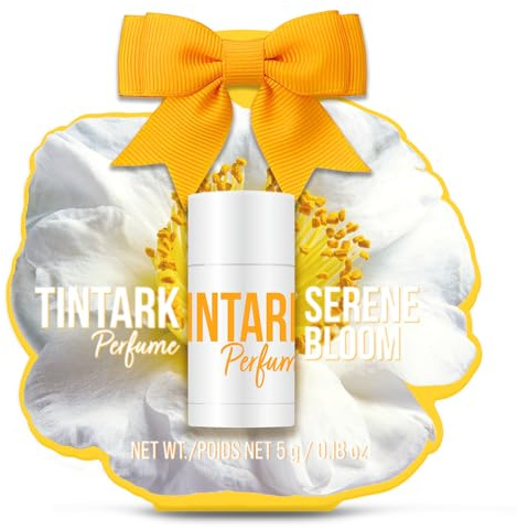 Parfum solide Stick, parfum de voyage pour femme, inspiré par Eau Parfumée au Thé Blanc, baume floral longue durée, mini eau de parfum naturel 5 g (10 Serene Bloom) | Bâton parfumé solide format voyage avec artemisia, poivre blanc, accord de thé blanc et notes de musc