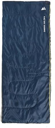 Eurohike Snooze 200 Sleeping Bag for Adults, Teens, Kids, 1 Person, 2 Season, Spacious, Lightweight, Rectangular, Indoor & Outdoor Use, Camping, Hiking, Backpacking, Travelling, Stuff Sack (Navy)