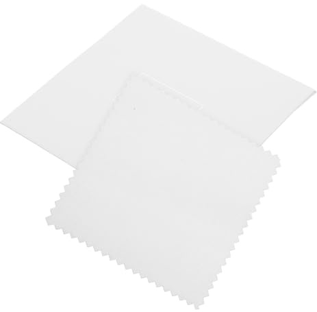 Paño Limpiador de Gafas 12 Piezas de Gamuza, Blanco | Limpieza sin Marcas, Absorción de Humedad, para Pantalla y Cristal de Reloj