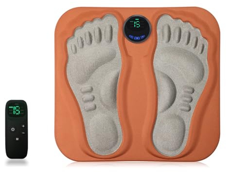 Waabose Regenerative EMS-Behandlung gegen Taubheit, Kribbeln und Nervenschmerzen, Elektrisches EMS Fußmassagegerät mit 15 Intensitätsstufen,Kabellose Fernbedienung für Zuhause Büro (B)