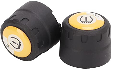 YDuupxe 2PCS Reifendrucksensor Drahtloses Motorrad-Reifendrucküberwachungssystem mit Bluetooth-Echtzeit-Temperaturalarm für Android und IOS