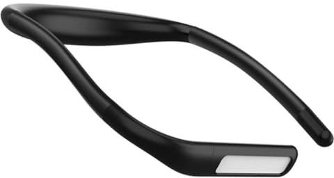 NIYANGLE LED Book Light Flexible Arm, Rechargeable Neck Reading Light, Eye Protection Wide Beam, 3-Color Smooth Dimming for Night Reading in Bed