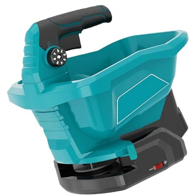 Guaber Elektrischer Streuer Für Rasen Und Garten 4 L Großes Fassungsvermögen 8 Präzisionseinstellungen 6 Streuwinkel Ergonomische Sämaschine