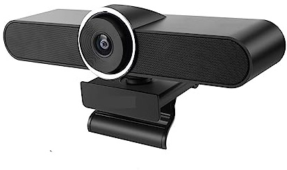 MNMIOIO Webcam con microfono, Webcam for PC USB 1080p con doppio microfono e altoparlante for riunioni di streaming di computer Smart TV for conferenze, streaming live