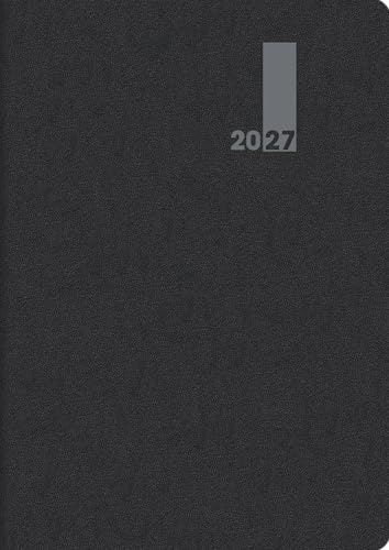 BRUNNEN 1073933907 Buchkalender Premium Mod. 739 2027 SlimLine 170×240 mm, Kunststoff: 2 Seiten = 1 Monat