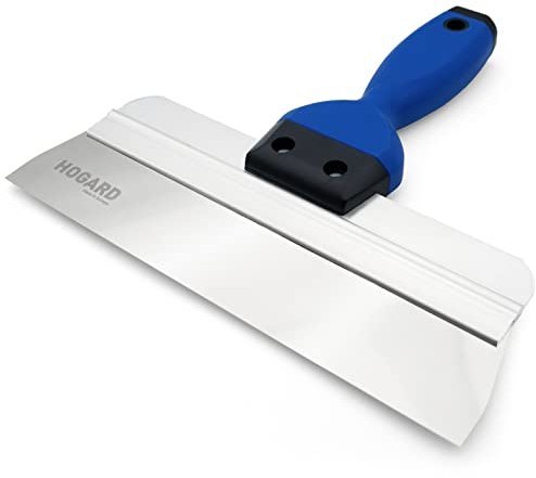 HOGARD Flächenspachtel aus Rostfreiem Stahl mit Weichem | Ergonomischem Griff - Perfektes Spachtelwerkzeug | Breitspachtel hergestellt in der EU | 250 mm Klingenlänge