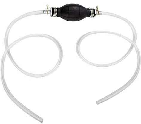 Locisne Water Liquid Transfer Pump,Portable Car Fuel Transfer Manual Hand Siphon Pump for Gas Gasoline Petrol Oil Diesel Liquid Water Fish Tank Solvent with total 2M Hose