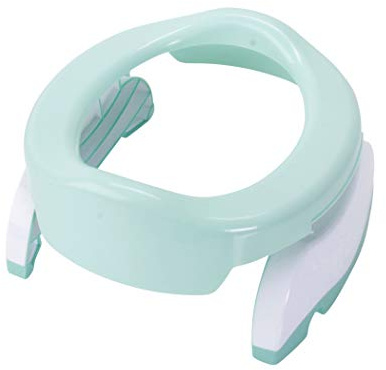 POTETTE PLUS Reise-Töpfchen/Toilettensitzverkleinerer 2-in-1 – Hellgrün/Weiß