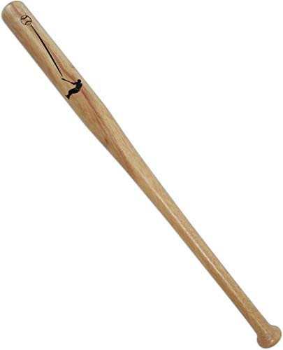 Hartholz Baseballschläger Holz Baseball mit Knauf am Griffende