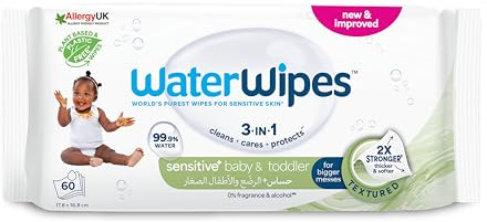 Lingettes bébé 100% naturelles - 60 lingettes - Waterwipes