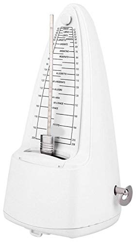 Basso elettrico, con campane 40~208 bmp Metronomo meccanico 0,2,3,4,6 Accessori musicali Metronomo per bambini, per pianoforte violino(white)