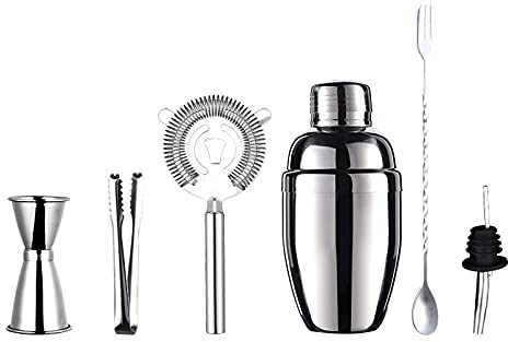 Shaker à Cocktail Buvez Le mélangeur Shaker Shaker Shaker Shaker Cup Shaker Shaker Shaker Shaker Fantaisie Shaker Barre d'eau Suppléments Outils Cocktail Set de Shaker Ensemble de 6 pièces Bar Shaker