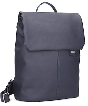 Zwei Damen City-Rucksack Mademoiselle.M MR13 Tagesrucksack 7 Liter, gepolstertes Laptopfach, Magnet-Verschlussklappe, Hauptfach mit Reißverschluss, Rückenpolsterung, klassisch-elegant (nubuk-ink)