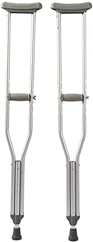 Krücken für Erwachsene Achsel-Achselstock-Krücke aus Aluminium, verstellbare Achselhöhle für Erwachsene und Kinder, ältere Menschen, Doppelkrücken mit verdicktem Bruch, Gehhilfe, ideal für Reisen oder