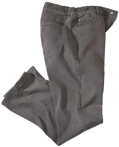 ATLAS FOR MEN - Herren Regular Jeans - Teilelastischer Bund - Gerader Schnitt - Herren Hosen - In großen Größen erhältlich