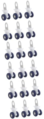 PRETYZOOM 18 Stk Riemenscheibe Vorhangschienenrollen näher Gardinenstange Rollos Fenstervorhänge Gardinenrolle Gardinenläufer schwer Führung Metall Scrollrad elektrischer Vorhang Sport