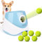 Rawhui Hunde Ballwurfmaschine Automatisch Interaktives Hundespielzeug Elektrisch mit 6pcs Tennisbälle für Kleine und Mittlere Hunde