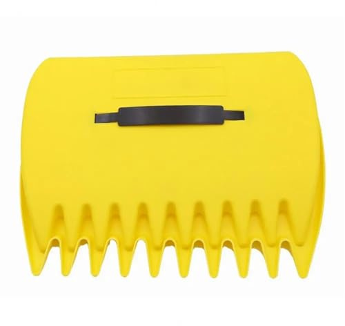 Rastrillo Recoge Hojas Rastrillo for hojas, recogedor de basura, recogedor de hojas con garras, mango ergonómico, herramientas for recoger hojas for jardinería en casa Para Recoger Hojas(Yellow)