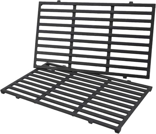 7637 Gusseisen Grillrost für Weber Spirit 200 Serie, Grillrost Ersatz für Spirit I & II 210 (Bedienknöpfe vorne) gekauft e210 e220 s210 s220 Gasgrills, 44,5CM Grillrost Gasgrills Ersatzteile Zubehör