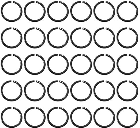 SLEEKEE 30 Piezas De Anillos Partidos De Plástico, Ganchos para Cortinas De Ducha, Ganchos para Cortinas, Anillos Partidos Multifuncionales, Accesorios para El Hogar