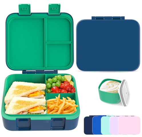 hombrima Kids Lunch Box, Bento Boxes Food Storage Container with Multi-Compartments for Boys Girls Children Adult Work School