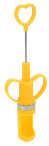 Alipis Dénoyauteur Outil Sûr et Fiable Multifonction en PP Jaune de Cerises pour Retirer Rapidement Le Noyau des Dattes Rouges Cuisine Maison