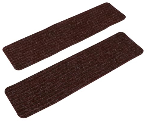CLISPEED 2pcs Washable Stair Mats Non-skid Self-adhesive Household Step Pads for Kitchen Floor Mats Non Slip Washable for Stair Runner