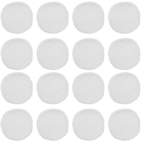 Beaupretty Coppette Assorbilatte Riutilizzabili in Cotone 20 Pezzi Coppette Assorbilatte Lavabili Bianche Anti-Perdita per L’Allattamento al Seno Assorbenti Sottili e Traspiranti per Mamme