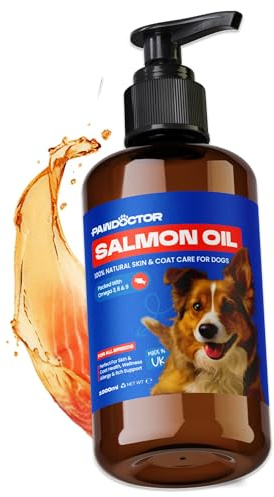 PawDoctor Scottish Salmon Oil For Dogs UK & Cats 1L Omega 3 6 9 Pet Supplement Dog Food Topper For Itchy Dog Skin Coat, Heart, Joint Support & Natural & Healthy Coat - Fish Oil For Dogs, Puppy