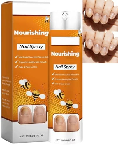 Spray nutritivo para uñas - Suero para el crecimiento de uñas, fortalecedor, reparación de uñas secas y quebradizas, abrillantador para uñas amarillas gruesas (1 Uds.)