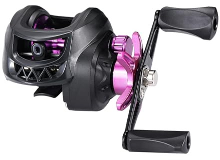 Carretes de Pesca, Rueda Profesional Ultraligera for Baitcasting de Carpa con relación Engranaje 7.2.1, Arrastre máximo 8kg