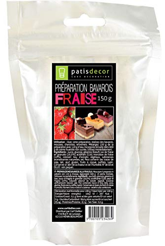 PATISDECOR Preparation Bavarois Fraise 100 g P2013