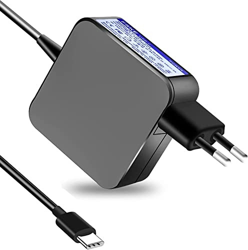 FSKE 65W Chargeur USB C Alimentation Ordinateur Portable pour Lenovo, HP, Dell, ASUS, Acer, Samsung,Secteur Type C Google Chromebook, Huawei Matebook AC Adaptateur