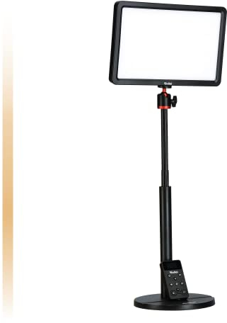 Rollei Lumis Key Light Pro Streaming Licht LED Videolicht CRI 90+ 2500-9000K Videoleuchte für Fotografie Zoom Videokonferenz Videolicht-Streaming-Licht-Videoleuchte-Light