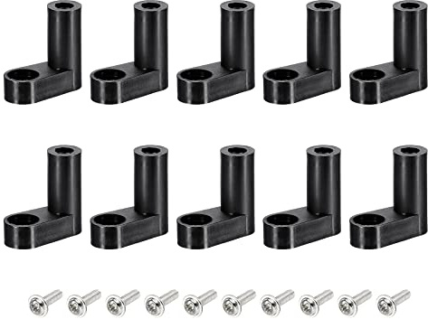 sourcing map PCB Kunststoff Feste Füße Leiterplatte Abstandshalter Schwarz Montage Spacer 20mm mit M3 Schraube für Mainboard Spielkonsole, 20 Set