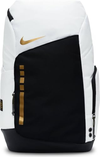 NIKE Elite Backpacks White/Black/Metallic Gold One Size