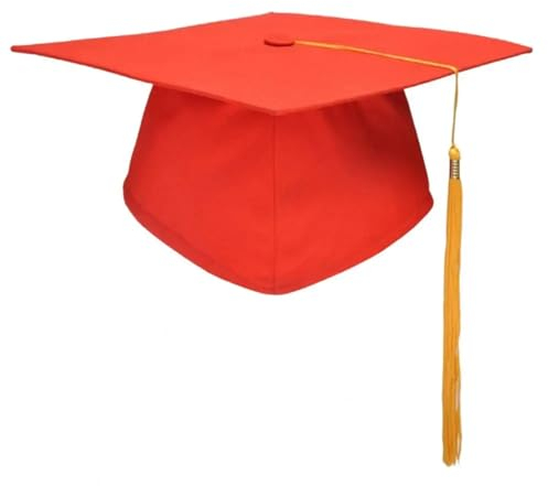 GSCLZ Graduation Hat School Graduation Party Tassels Cap Mortarboard University Bachelors Master Doctor Academic Hat Black Mortar Board Graduation Cap(Color:Color-A)