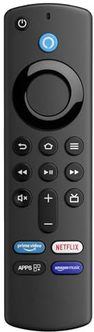 Telecomando Vocale AMZ di Ricambio Compatibile Con Smart TV Stick (2a/3a Generazione), Cubi (1a/2a Generazione), Stick Lite 4K