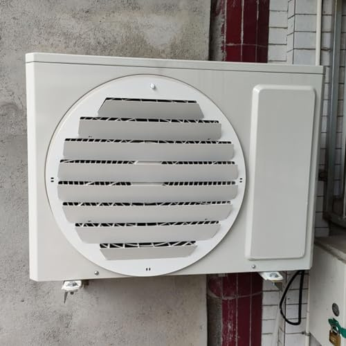 Outdoor AC Unit Cover Air Conditioner Deflector, Air Outlet Anti-Direct blowing prevention heat dissipation wind shield Stainless steel shutter deflector, Universal Heat Pump Condenser Protective Co