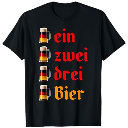 Ein Zwei Drei Bier. Mug à bière drôle facile Oktoberfest Costume T-Shirt