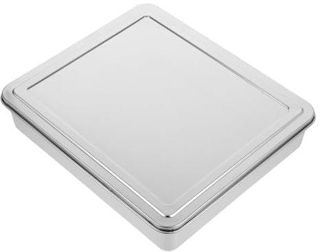 Zerodeko Moldes Para Pasteles Molde Para Pan Molde Para Pasteles De Metal Bandeja Para Lasaña Con Tapa Fuente Para Hornear Con Tapa Bandeja Para Asar De Acero Inoxidable Molde Para