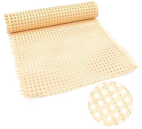 Gugxiom 40 X 200 cm Wiener Geflecht, Rattan Geflecht Wasserdicht Schimmelfest, Rattangeflecht Natur Meterware für Möbel wie Betten, Schrank, Kommode, Stühle & Schränke (Rattanfarben)