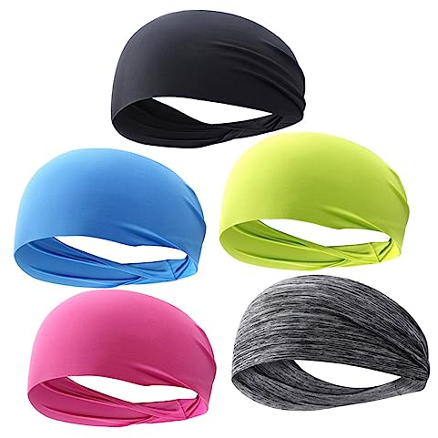 Veemoon 5stücke Stirnband Für Make-up Elastisches Haarband Aus Milchfasermaterial Haarband Zum Schminken Duschen Und Yoga Schweißabsorbierend Und Schnelltrocknend