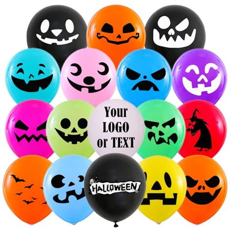Palloncini Personalizzati Palloncini Compleanno Con Logo Text, Personalizzata Palloncini Colorati Addobbi Compleanno Bambini Per Matrimonio Decorazione Halloween, Natale (500)