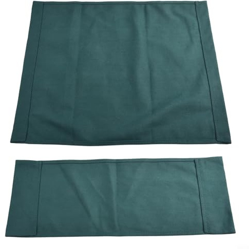 Kit di Coperture di Ricambio in Tela per Sedie da Regista Eawfgtuw, Protettore per Sgabello Durevole Verde Scuro, Set di Seduta e Schienale in Tela per Mobili da Interno ed Esterno, Adatto per