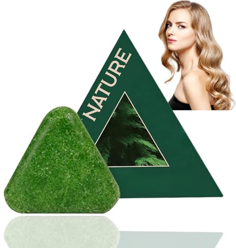 Nature Triangle Plant-Based Hair Loss Treatment & Growth Shampoo Bar for Hair Regrowth, Strengthening & Thickening for Women & Men with Thinning H/air, Reduce Shedding Solid Shampoo
