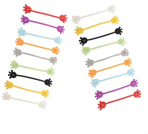 Bridas magnéticas de silicona con elástico y hebilla magnética, prácticas para organizar cables, cables, bolígrafos y pequeños accesorios en varios entornos